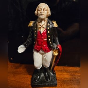 Vintage George Washington Cast Iron Coin Bank